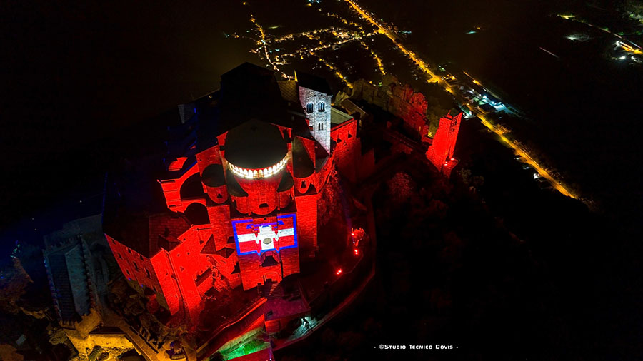 La Sacra illuminata dal drapò - Studio Tecnico Dovis